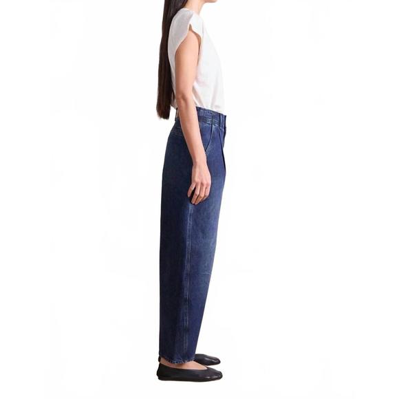 NEW APIECE APART bari cropped barrel leg jean in delta - Picture 4 of 5